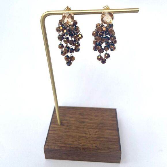 NWT Anthropologie Waterfall Beaded Drop Earrings - Picture 7 of 7